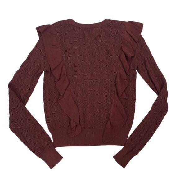 Aritzia Wilfred Bernelle Knit Sweater In Truffle Size XS - Picture 9 of 10